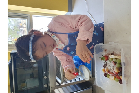 과일 떡케이크 만들기 타이틀 이미지