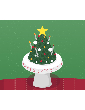 크리스마스트리 케이크 만들기